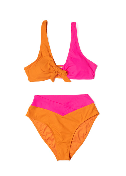 Women's Tie Bikini | Citrus Pop